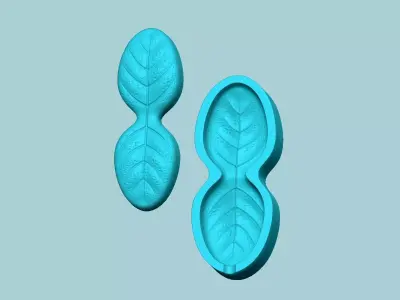 Thyme Leaf Mold - Artificial Herb Molding Tool 3D print model