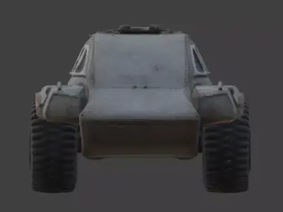 Wasteland Vehicle Collection 3D Model Low-poly 3D model