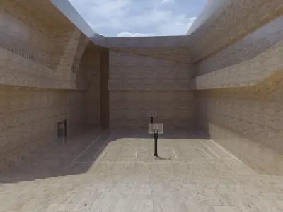 Basketball arena stadium 3D model