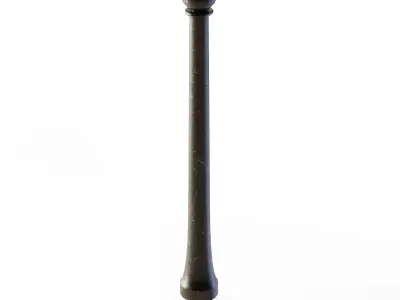 Tall Sidewalk Pole 3D model