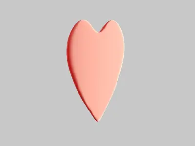 Heart icon v 12 3D model