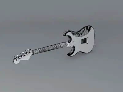 Stevie Ray Vaughans Lenny Model guitar Free 3D model