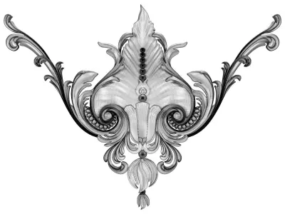 Decorative Ornamental 02 3D model