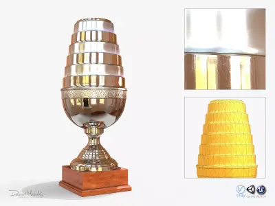 ESL Trophy PBR Low-poly 3D model