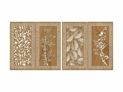 Decorative panel STL 3D model 22