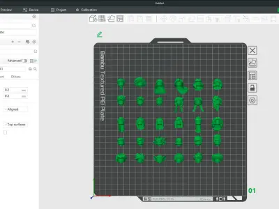 TwindBricks3D - Minifigure Hair pack 1 3D print model