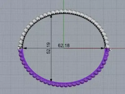 Bracelets Clover - Perlee pearls  3D print model