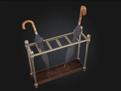 Umbrella Stand Elegance  Refined Function for Stylish Interiors 3D model