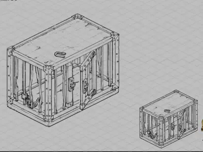 Game Vampire - prisoner iron cage car 3D model