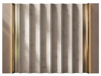 Headboard Wall Panel Decor 98 3D model