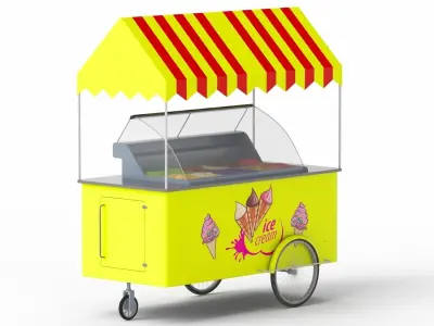 Ice Cream Cart 3D model