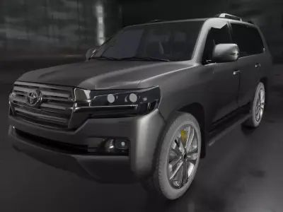 Land Cruiser 200 Series  Low-poly 3D model