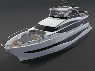 P Y85 Luxury Motor Yacht - Y Class model 3D model
