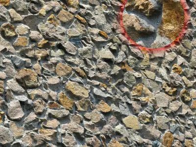 Ultra realistic Decorative stone wall geometry 5 3D model