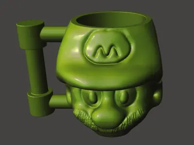 Mario mug 3D print model