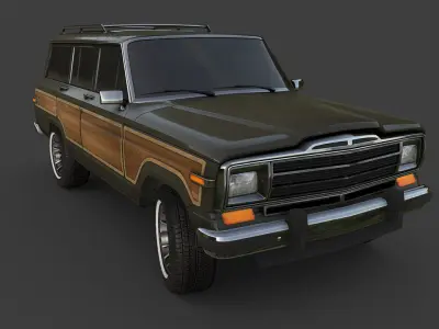 Jeep Wagoneer Low-poly 3D model