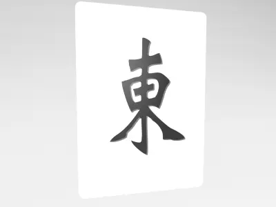 Mahjong V1 Pack 02 Low-poly 3D model