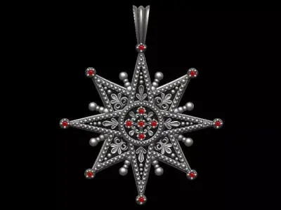 Star Of Bethlehem Pendant 3D print model