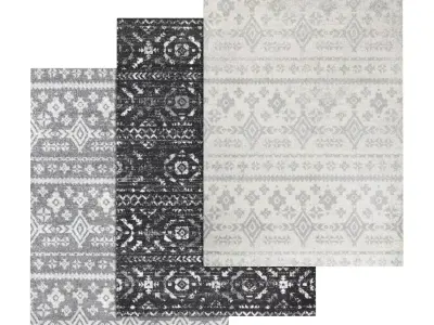 Rug Set 1395 3D model