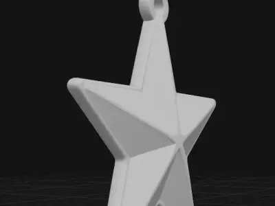 star ornament 3D print model