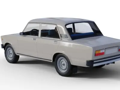 Lada Riva Low Poly Low-poly 3D model