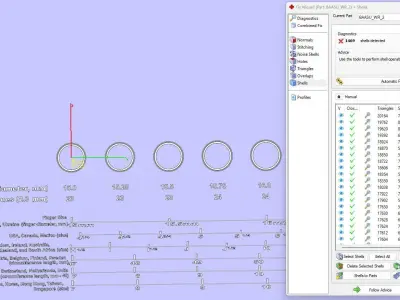 Wedding ring set 3D print model