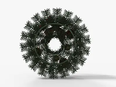 Wreath Low-poly 3D model