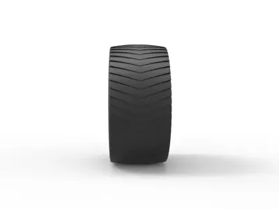 Rear wheel from Pulling tractor 3D print model