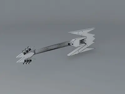 Pointy guitar Free 3D model