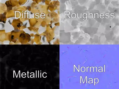 Fennec Fox Plush 3D model pack Low-poly 3D model