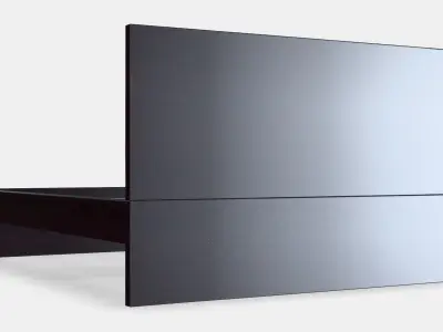 MALM Bed frame high 84 Low-poly 3D model