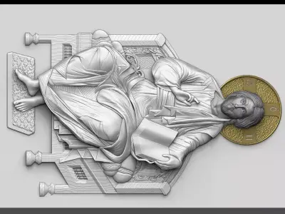 Jesus Christ Enthroned 3D print model