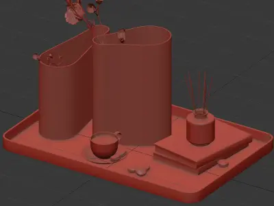 Coffee set 03 3D model