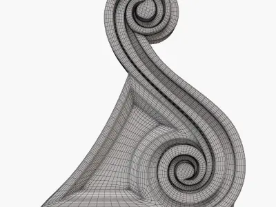 Ornate Corbel Bracket 3D print model
