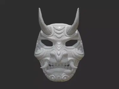 Samurai Oni Mask 3D print model