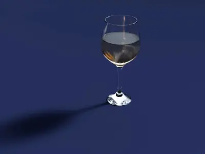 Drink Glass - White Wine 3D model