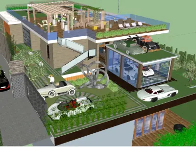 Luxury mansion Sarbonne road 822 3D model