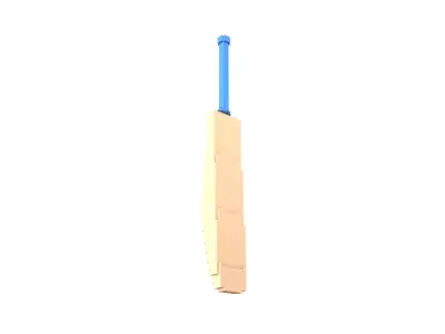 Voxel Cricket Bat v1 001 Low-poly 3D model