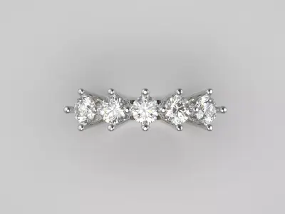 bridal wedding STL 3D jewelry gold ring model jr00028 3D print model