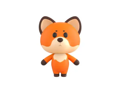 Character020  Fox 3D model
