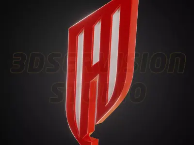 Qadsiah Saudi Club logo - Cinematic - 3D print 3D model