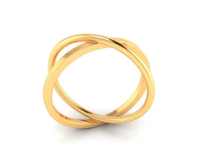 Ring M163 The luxury female abstract ring wedding 3D print model