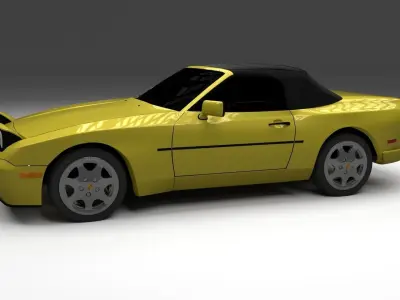 Porsche 944 Convertible 3D model
