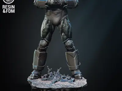 Wicked Marvel War Sculpture Tested for 3D printing 3D print model