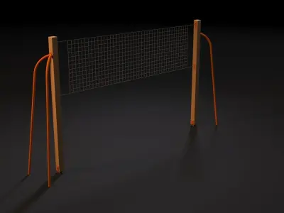 Volleyball net 3D model