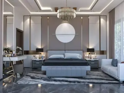 Luxury Bedroom interior design - 03  3D model