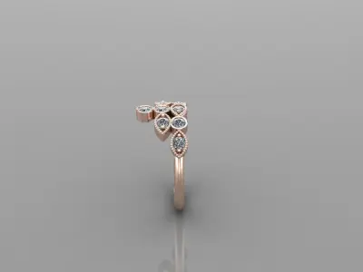 Solitaire Ring SR63 Version 1 3D model