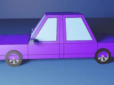Making 3D Lolly Polly Car In Blender  Low-poly 3D model