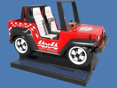 Off Road Coin Operated Ride Low-poly 3D model
