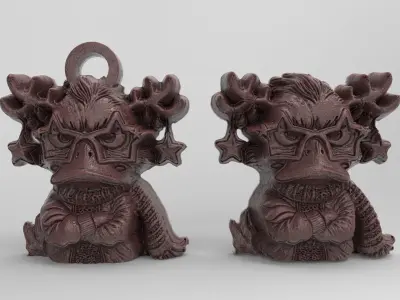 christmas duck decor 3  3D print model